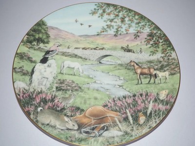 Franklin Mint Sammelteller  Moorland Beck  Peter Barrett 1987 England