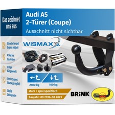 ANHÄNGERKUPPLUNG starr für Audi A5 F53, F5P 16-23 +7pol E-Satz BRINK