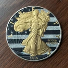 2019 Colorized American Silver Eagle 1 oz / Nostalgic Flag / L.E. #012 of 100!
