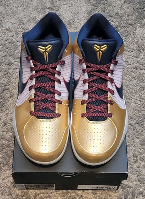 Nike Zoom Kobe 4 Protro Gold Medal 2024 Size 13 Men's FQ3544-100 USA Olympics
