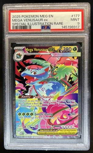 2025 Pokemon Mega Evolution Venusaur ex Special Illustration Rare #177/132 PSA 9