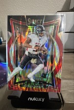 2024 Panini Select - Concourse Michael Penix Jr. #80 Black & Red Shock Prizm(RC)