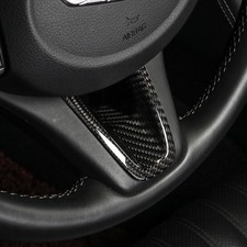 Carbon Fiber Steering Wheel Frame Cover Trims For Genesis G70 2019-2025