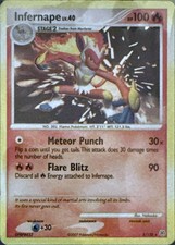 Infernape 5130 Holo Rare Diamond Pearl Pokemon Lightly Played