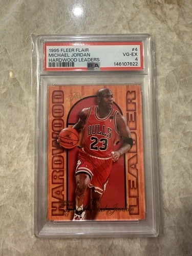 1995-96 Flair Hardwood Leader #4 Michael Jordan - PSA 4 VG-EX Chicago Bulls Card