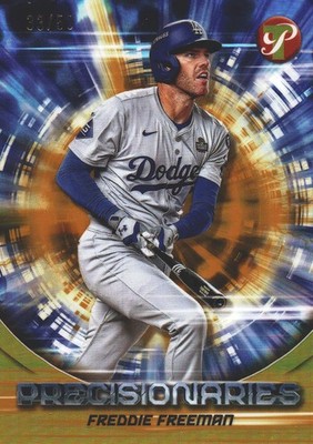 2025 Topps Pristine Precisionaries Gold Refractor /50 Freddie Freeman #PR-34 Los