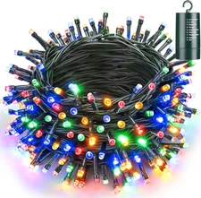 66FT 200 LED Battery Operated Christmas Lights, 8 Modes, Waterproof, Timer, Mult
