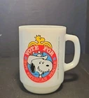 Vintage 1980 Anchor Hocking"Vote For The American Beagle"Milk Glass Mug Series 2