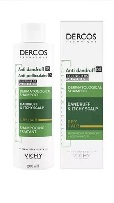Vichy Dercos DS Anti Schuppen Shampoo 200ml - trockene & juckende Kopfhaut - Advanced Action