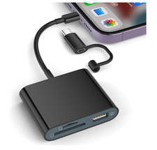 SD Card Reader for iPhone, Memory Card Reader with USB Camera Adapter,