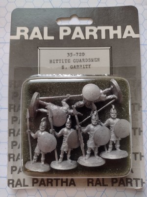 Ral Partha 35-720 Hittite Guardsmen - historical 25mm metal, NEW in blister pack