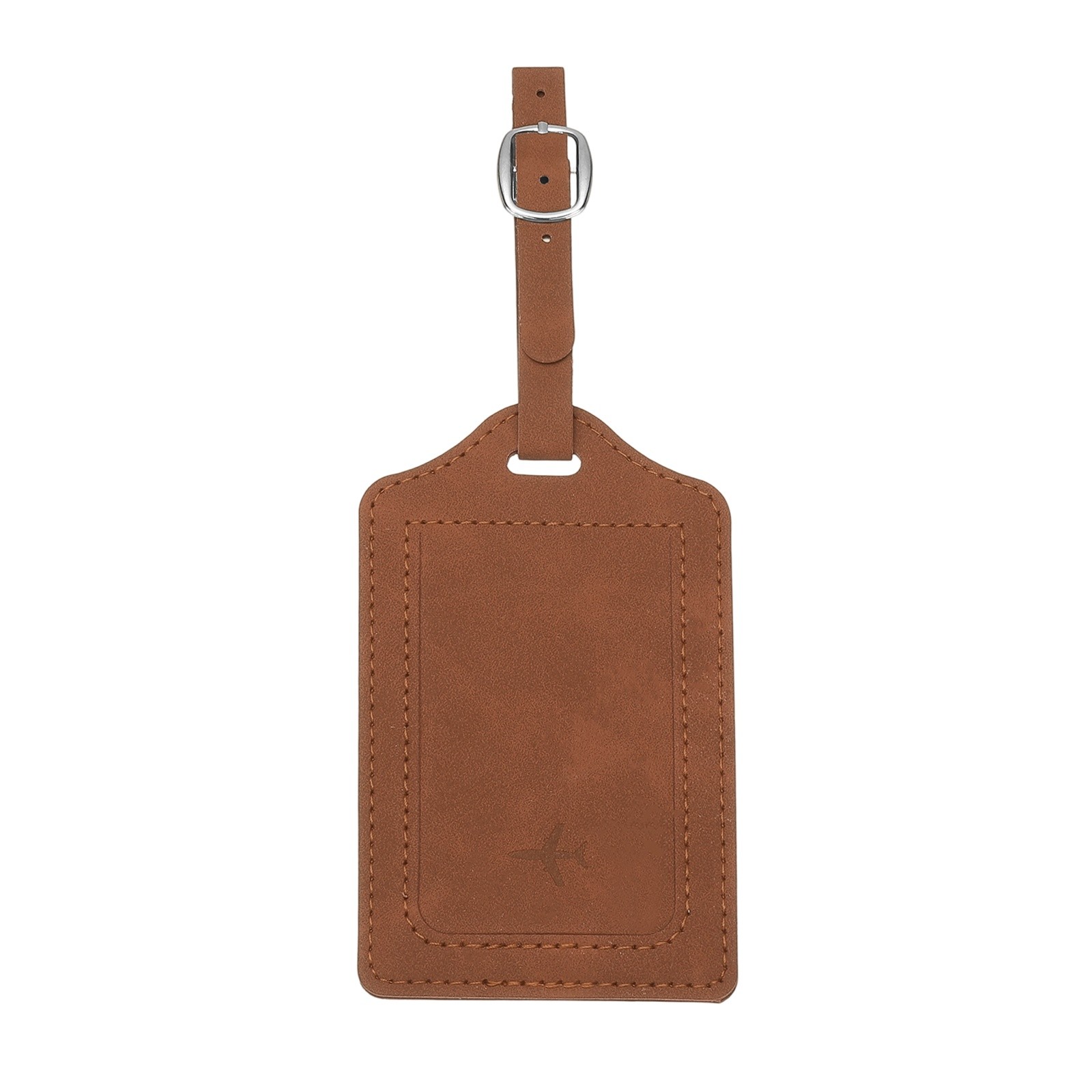 Suitcase Tags, Bronze Leather Tags with Private Protection, 