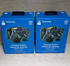2 PowerA PlayStation 4 DualShock Controller Charging Station New