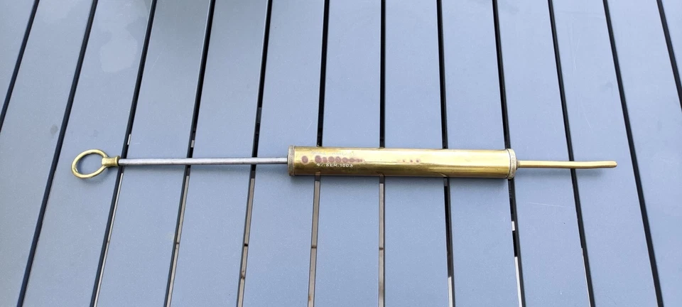 Ancienne Pompe A Huile En Laiton Armée Française - Photo 4/4