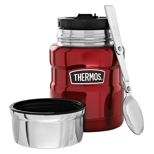 New THERMOS Stainless King 3 Piece Insulated Set Food Jar Travel Mug Flask - Picture 4 of 26