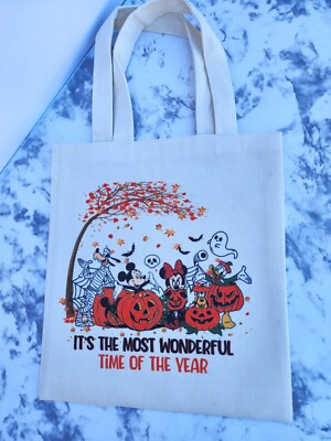 Disney Mickey & Friends Halloween Party Bags | Trick or Treat Bags | Small Tote