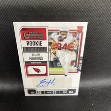 Elijah Higgins 2023 Panini Contenders Rookie Ticket Auto #286 RC Cardinals 