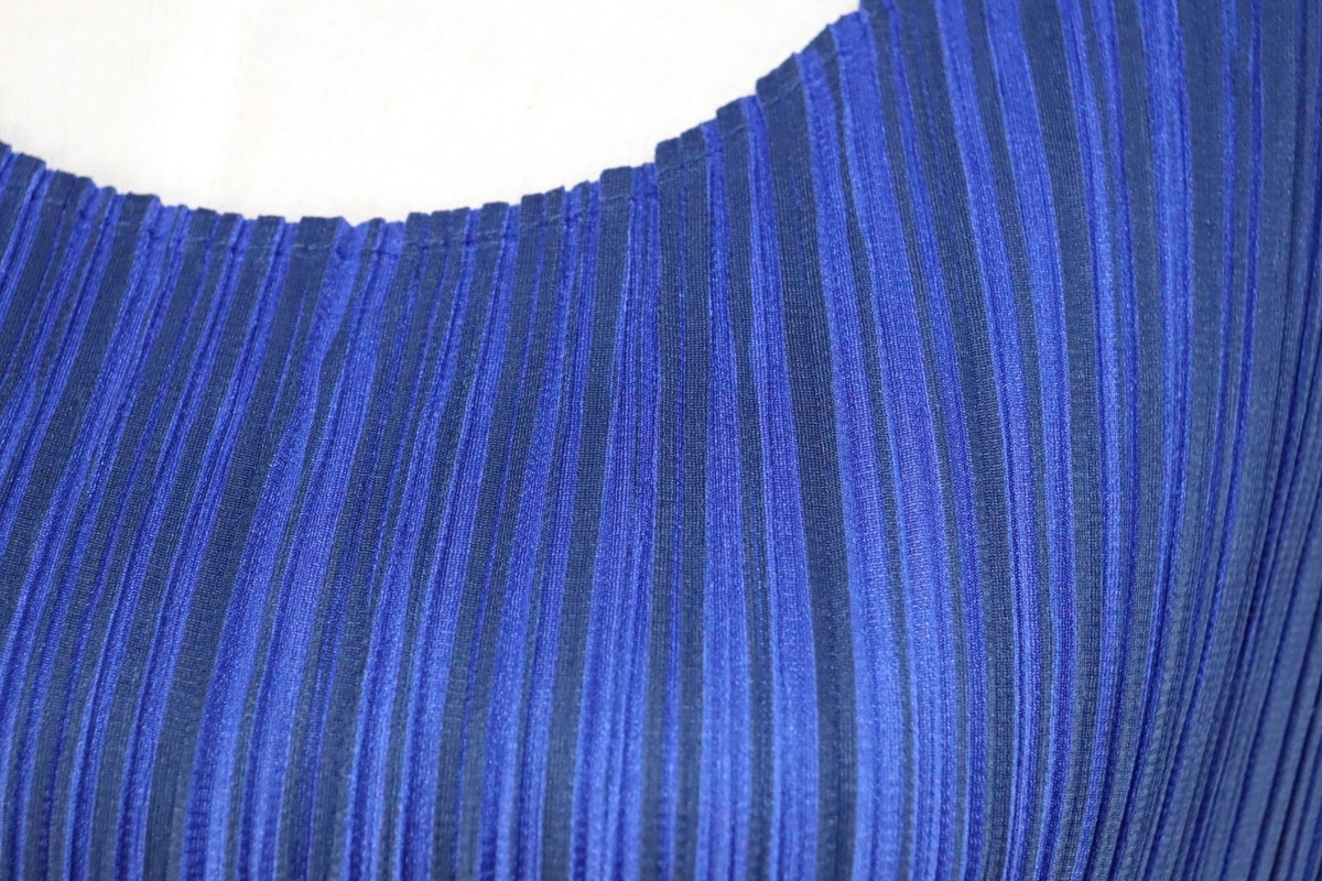 PLEATS PLEASE Blue Sleeveless Dress ISSEY MIYAKE 186 kvpz | eBay