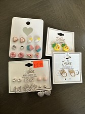 LOT OF 4 NEW girls Earrings, JUSTICE AND TCP