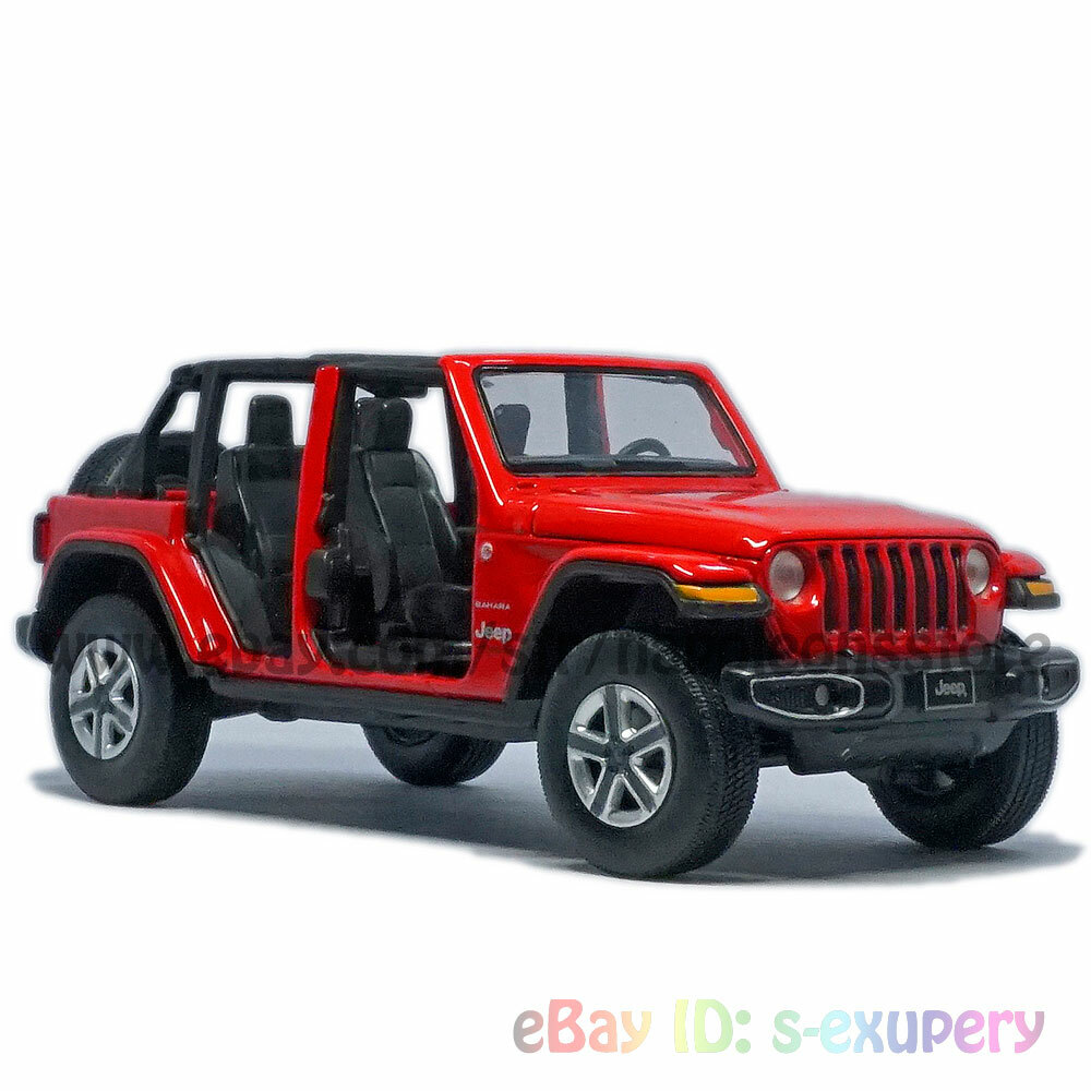 1:32 Jeep Wrangler Sahara Open Car Model Diecast Toy Vehicle