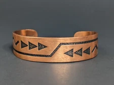 Vintage Wheeler Manufacturing Co Copper Cuff Bracelet