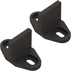 Jubest Black Aluminum Floor Guide for Sliding Barn Door Hardware Set of 2, T