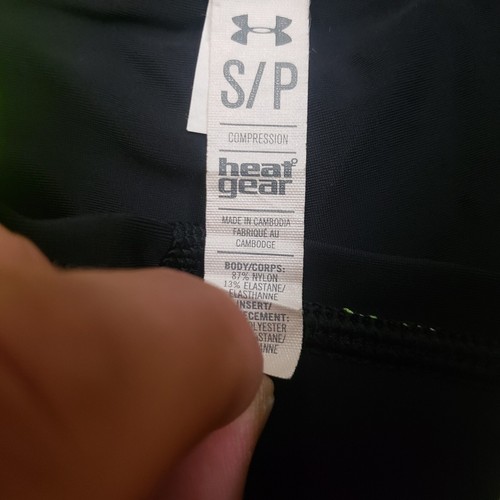 Under Armour Leggings Womens Small Black Crop Pants Workout Athletic Run Active - Imagen 5 de 9