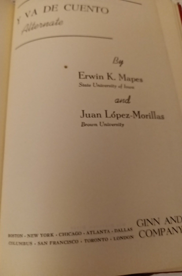 Y va de cuento Alternate Erwin K Maoes Juan LopezMorillas Vtg