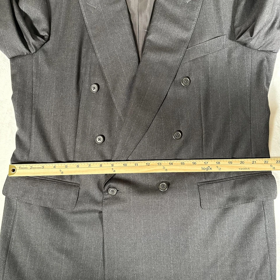 Blazer Ermenegildo Zegna Hombre US 46R EU 56R Doble Pecho 100% Lana Super 100s Foto 4 de 4