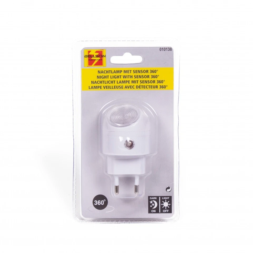 Veilleuse de Nuit Murale avec Détecteur Luminosité 360° Capteur de Lumière - Photo 2/2
