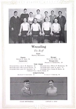 1929 Rutgers College Scarlet Letter Page Wrestling Team  Group Pic