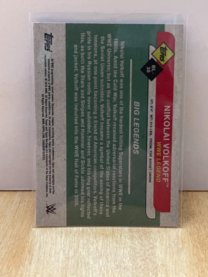 2018 Topps WWE Heritage #BL-38 Big Legends Nikolai Volkoff - Image 2 of 2