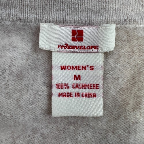 Red Envelope Tank Women Medium Cashmere Soft Sleeveless Top Work Party Core No - Picture 9 of 9