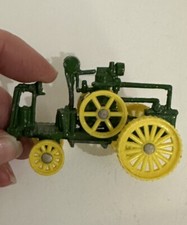 4 Vintage 1970's John Deere Tractors Green Die Cast Mini Toy