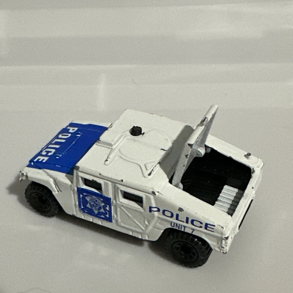 1994 Tyco Matchbox White Hummer Police Emergency Vehicle - Image 2 of 4