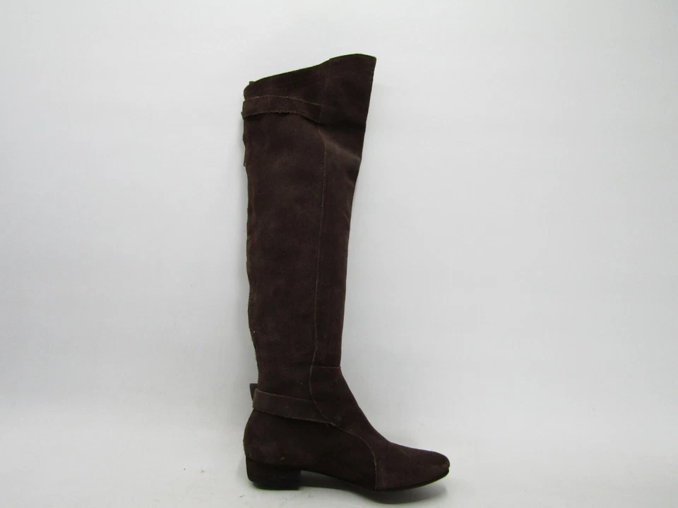 Joie 女式 35 欧元棕色麂皮绒拉链扣及膝时尚靴短靴 — 第 4/4 张图片