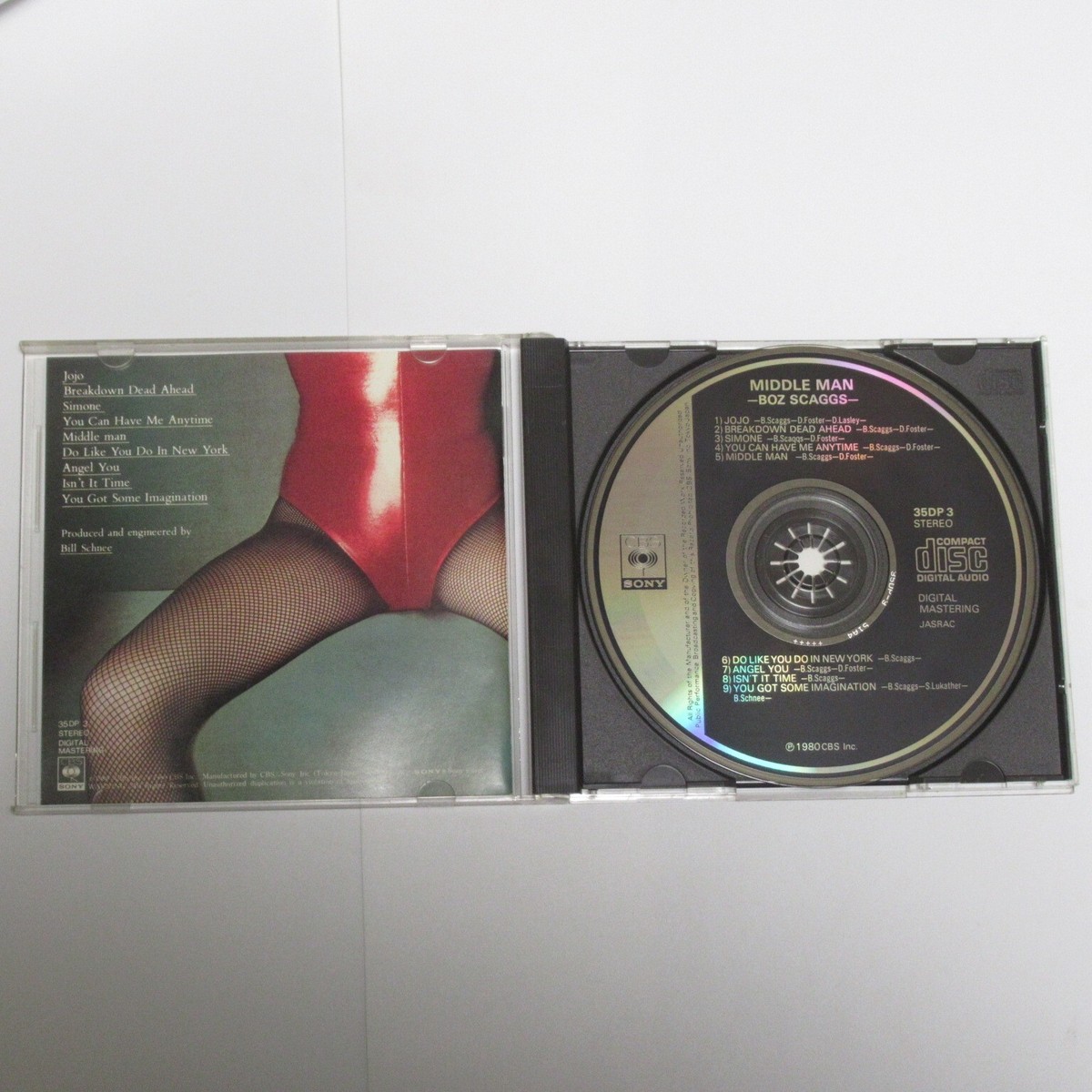 BOZ SCAGGS MIDDLE MAN JAPAN CD 35DP 3 3500YEN w/BOX OBI | eBay