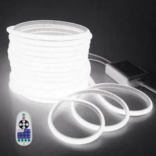 Samsion 65.6FT COB Led Strip Lights Cold White AC 110V~120V 20M, 