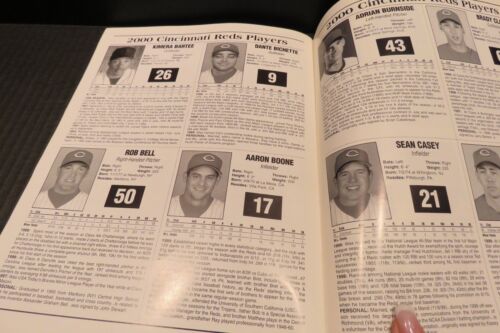 2000 Cincinnati Reds/Boston RED SOCKS SPRING Training Program Game day Roster - Picture 5 of 8