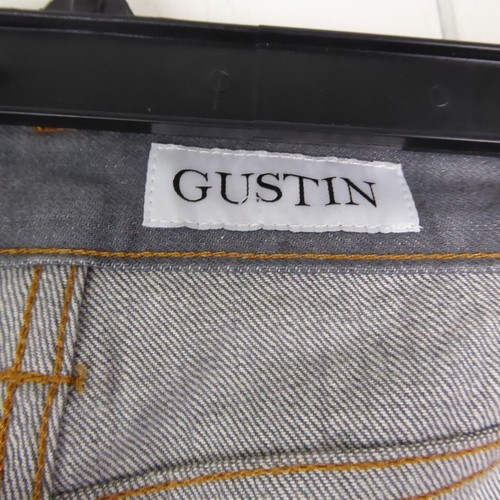 Gustin Jeans Mens SZ 31/33 Selvegde Denim Raw Finish Slim Fit Button Fly Casual - Picture 12 of 15
