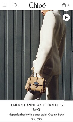 【関税&送料込】Chloe Penelope Smooth Leather Handbag Chloé Penelope Soft Leather Shoulder Bag | Brown | FARFETCH