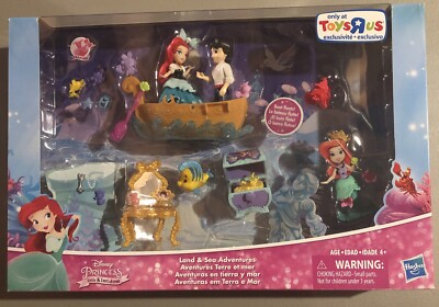 Disney Princess Little Kingdom Land & Sea Adventures Ariel Prince Eric Doll Set