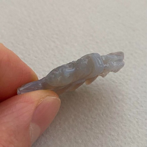 24ct Natural Opal Double-sided Carved Cameo Loose Stone: Native American Profile - Picture 5 of 18