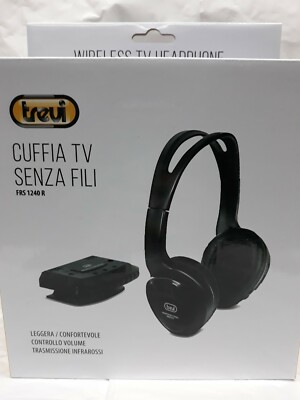 CUFFIA TV SENZA FILI INFRAROSSI TREVI FRS1240R | eBay