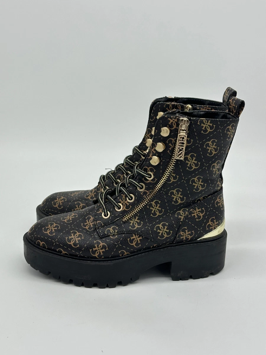 Guess gold boots sale