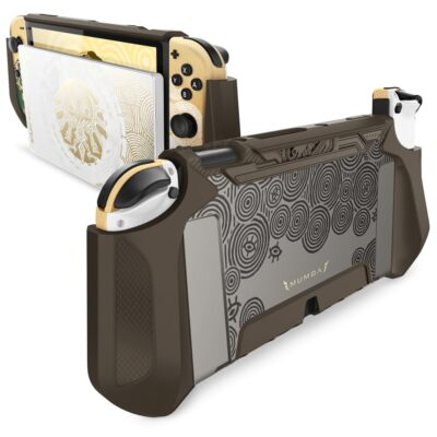 Mumba Dockable Case For Nintendo Switch OLED 2021 Grip Case Ergonomics Cover