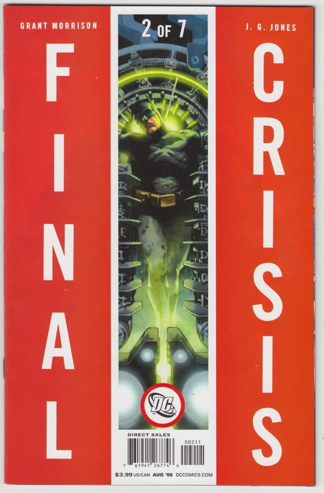 Lote de 4 números finales de crisis #1, 2, 3, 4 primer monitor Weeja Dell DC Comics 2008 Foto 4 de 4