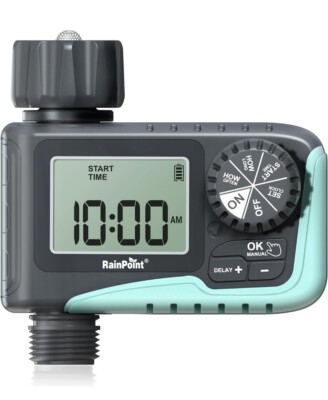 RAINPOINT Sprinkler Timer, Programmable Water Timer for Garden Hose