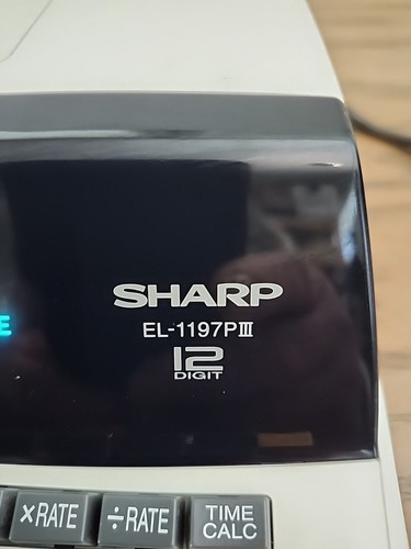 Sharp EL-1197PIII Heavy Duty Professional Color Printing Adding Machine - Picture 2 of 8