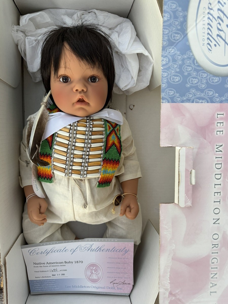 vintage lee middleton dolls native American Baby 2002 22inches | eBay